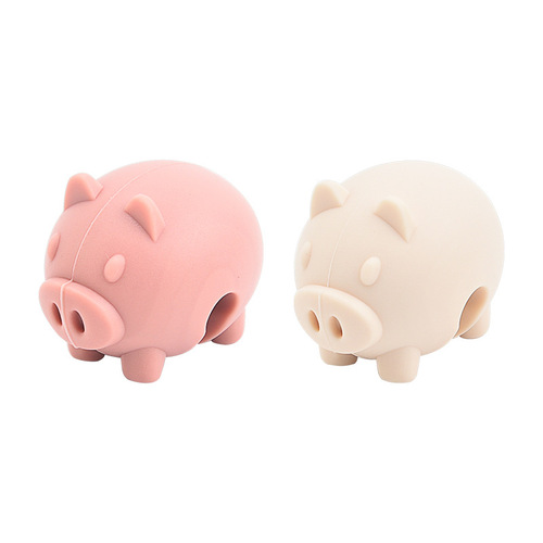 Cartoon pig silicone anti-overflow pot lid clip household kitchen gadgets soup pot lid clip