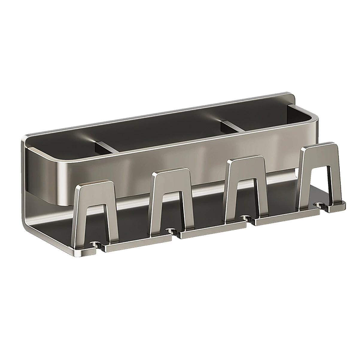 蓝藤 Punch-free gun toothbrush cup wall-mounted wall-mounted bathroom toothbrush home appliance rack toothbrush