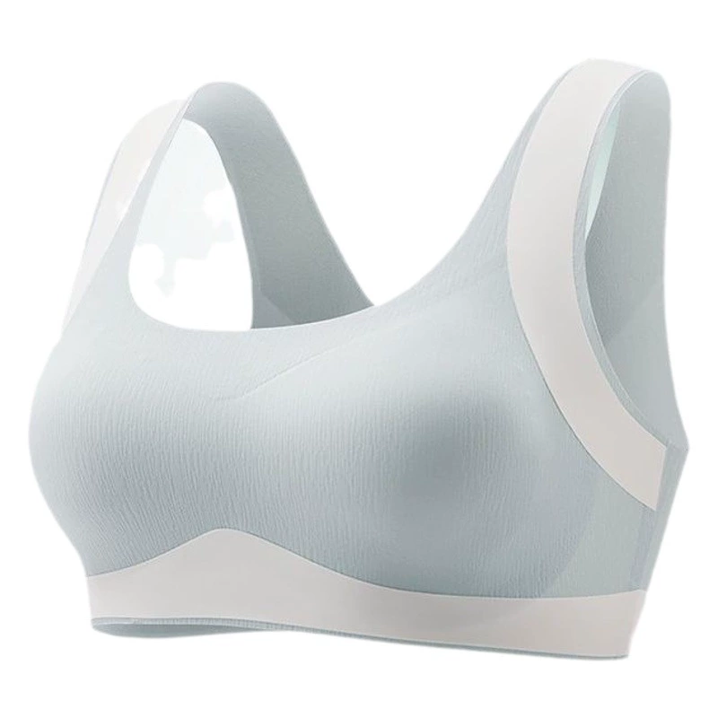 Бесшовное нижнее белье для растущих девочек Легкий дышащий складной аксессуар Молочная фиксированная чашка Студенческий жилет средней школы Нижнее белье Прямой горбатый