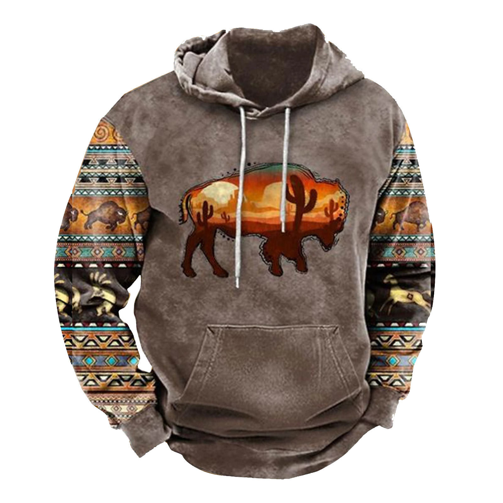 Men's Oversized 3d Printed Hip Hop Hoodie For Men Plus Size_voghion.com