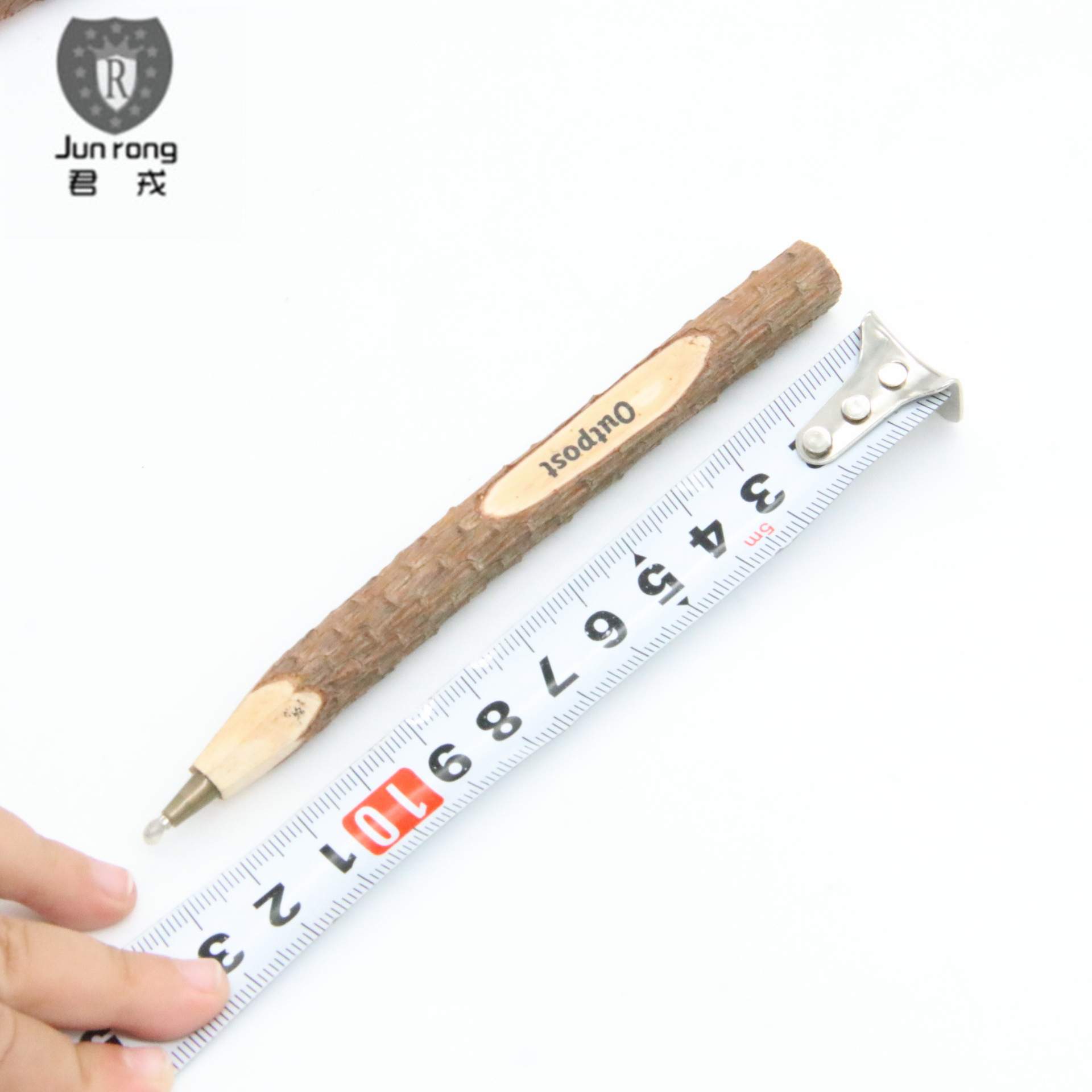 Bolígrafo de madera que imprime el bolígrafo del registro del logotipo transfronterizo exclusivo para en existencia