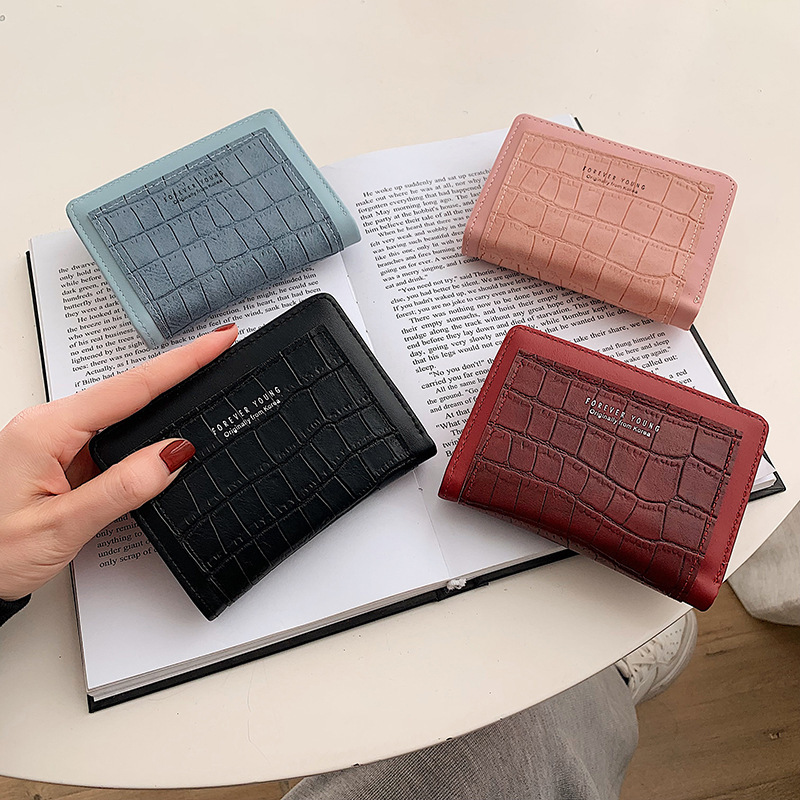 2025 Autumn/Winter New 70% off Wallet Korean Style Fashion Women's Wallet Bark Pattern Small Bag College Style Women's Bag