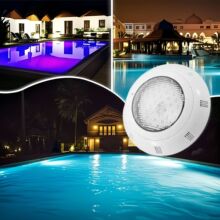 游泳池灯AC 12V LED水下灯白光 IP68防水壁挂式景观灯带遥控器小