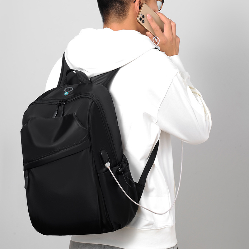 Source Large Capacity Men's Commuting Laptop Backpack Business Casual College Student Waterproof Bag_voghion.com