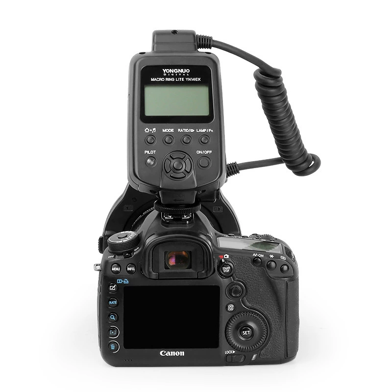 YONGNUO YN-14EX для камер Canon, TTL макро-кольцевая вспышка для макросъёмки