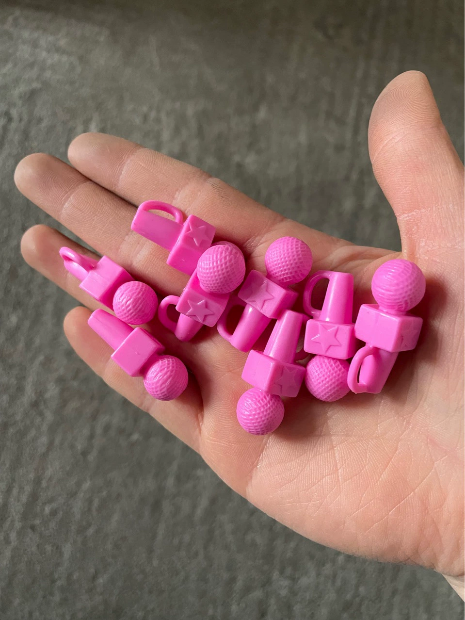 Массовые небольшие аксессуары, розовый микрофон, материалы для самостоятельного изготовления