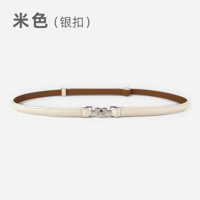 2024 無孔多用途ウエスト痩身ハイエンドレディース薄型ベルトセータースーツドレス女性のベルト|undefined