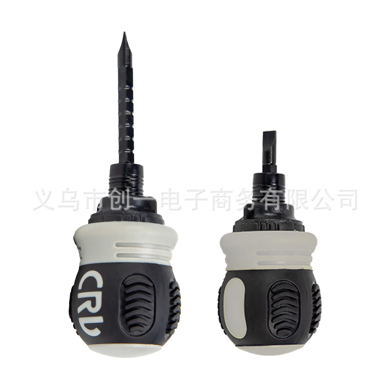 13 En uno destornillador de doble propósito de trinquete de muelle de grasa pequeña de doble punta de cuatro puntos mini destornillador telescópico ahorro de mano de obra destornillador de grado industrial