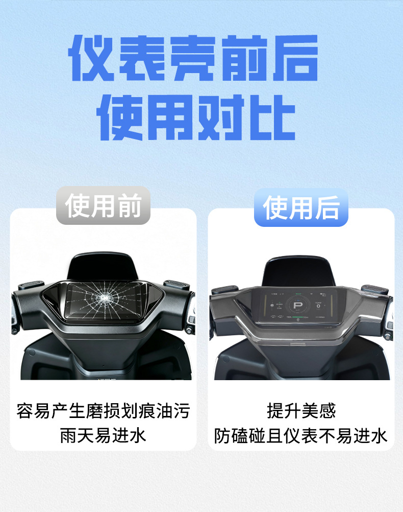 Suitable for 26 models of Ninebot M3 95/M3 85 instrument covers, M3 100 full-screen protective case, high-definition transparent