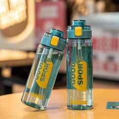 夏季高顏值大容量水杯男女便攜學生吸管杯徒步耐高溫健身運動水壺