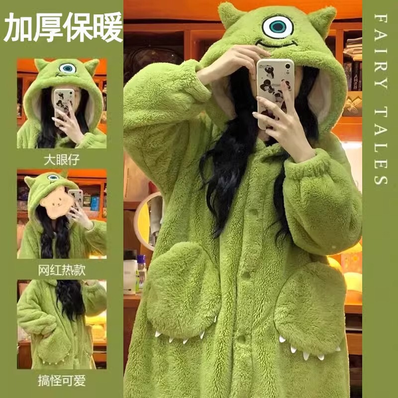 Special Offer!! Cute Cartoon Big-Eyed Character Coral Fleece Pajamas for Women, 2026 New Winter Style, Fleece-Lined and Thickened Sleepwear Special Offer!! Cute Cartoon Big-Eyed Character Coral Fleece Pajamas for Women, 2026 New Winter Style, Fleece-Lined and Thickened Sleepwear