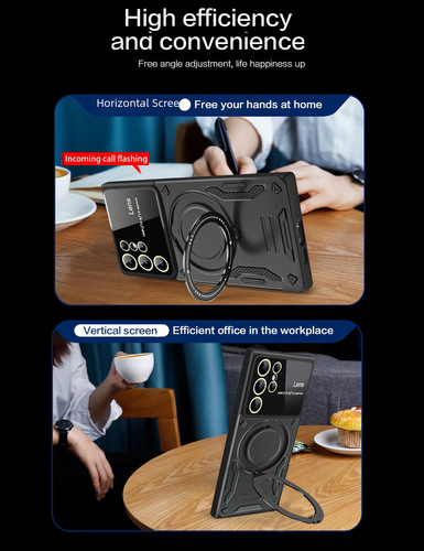 Applicable for Samsung S24 ULTRA phone case, Samsung A54 new model stand, S23 FE anti-fall camera protective cover