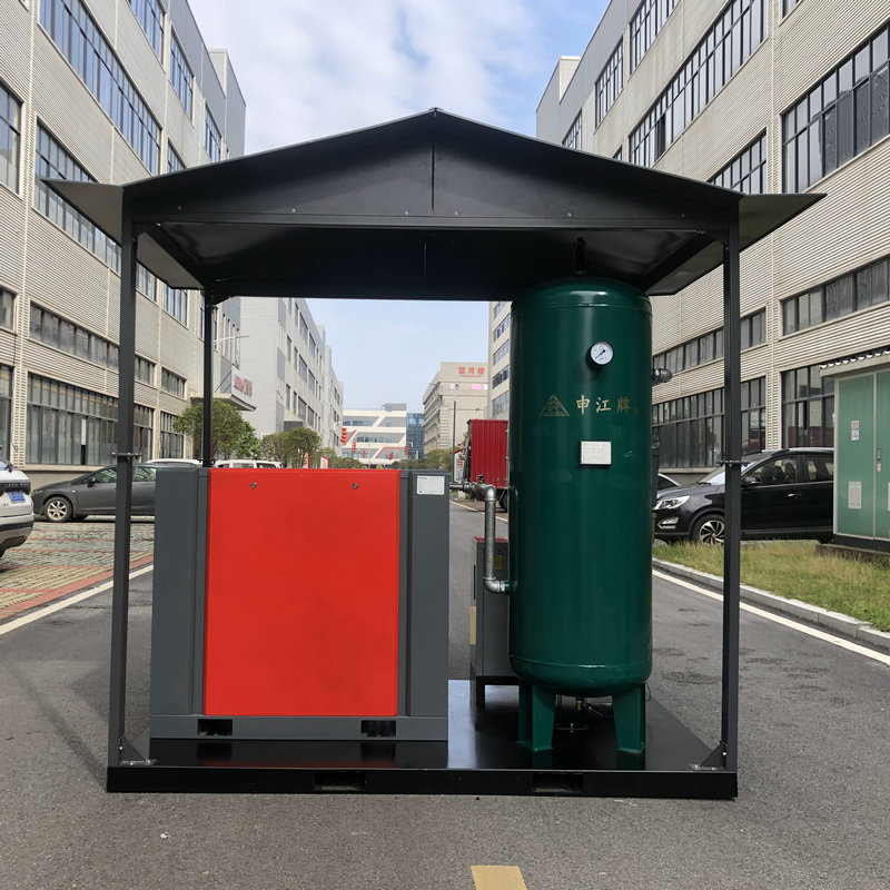 ピッキング式四合一スクリュー空気圧縮機工周波数空気圧縮機タンク棚付き空気圧縮機駅室|undefined