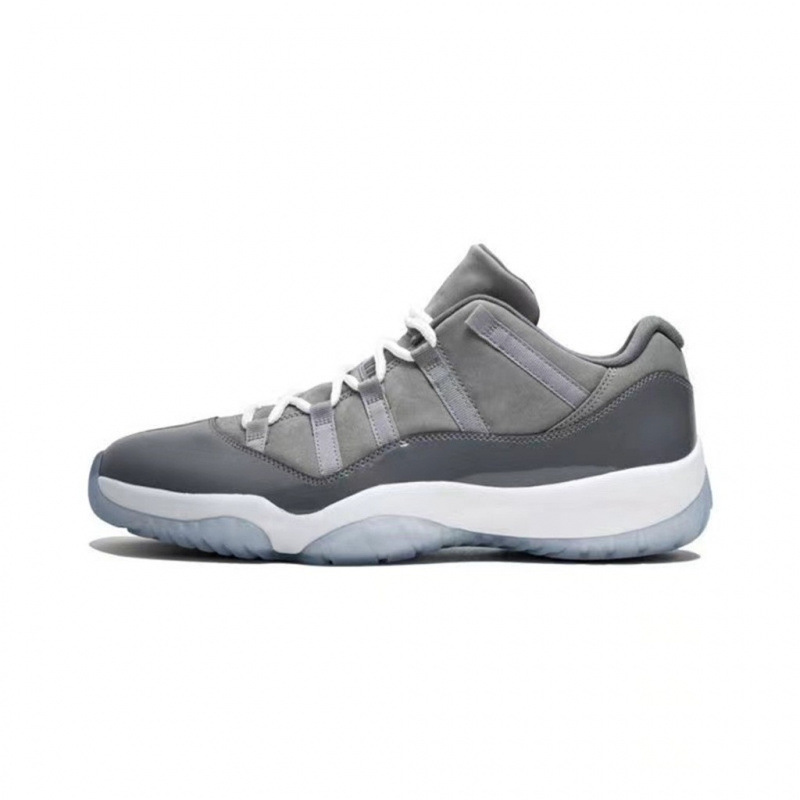 Putian Chunyuan aj11 zapatos de baloncesto de alta altura, zapatos de hombre, zapatos grises frescos, zapatos de serpiente con almohadilla de aire baja, playoffs