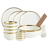 Scandinavian tableware, ceramic set home use, simple and elegant design