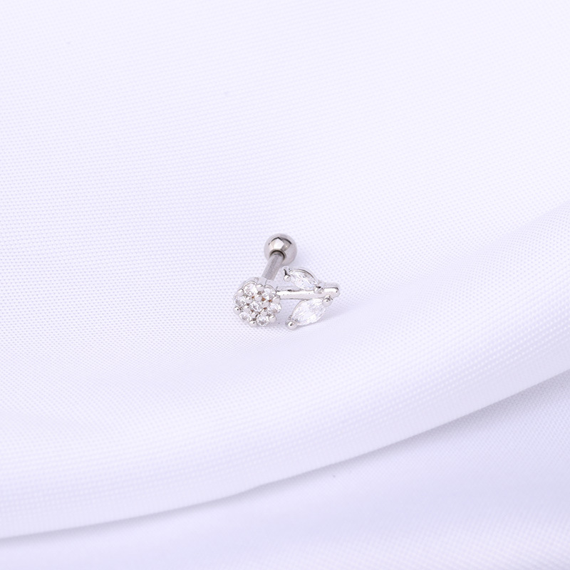 Fashion new simple style copper thick rod earrings wholesale