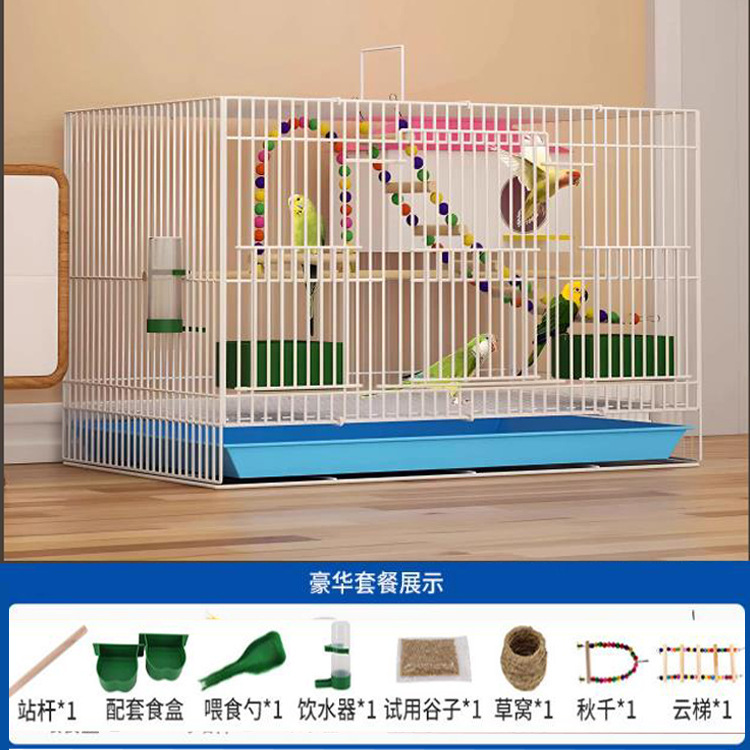 新しい鳥かごエコヴィラ大型折りたたみセキセイインコ鳥かご黒鳳凰真珠鳥高級ケージ送料無料|undefined