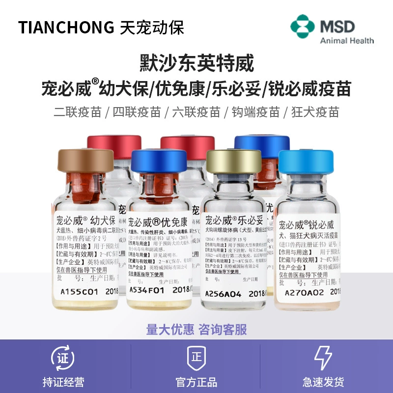 Нидерланды Intway 246 Живая вакцина для домашних животных Intway Импортированная собачья чумка Маленький Mercadon