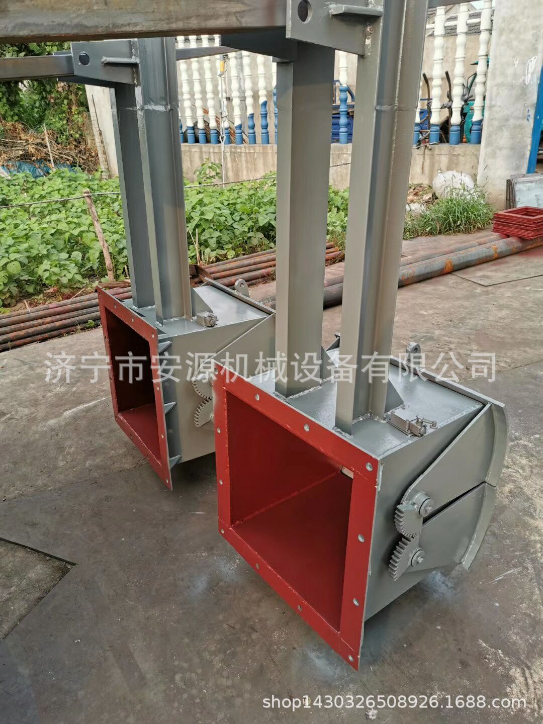 砂石卸料装车闸门 料仓放料电液动鄂闸门 DEZ-500电液鄂式放料阀-阿里巴巴