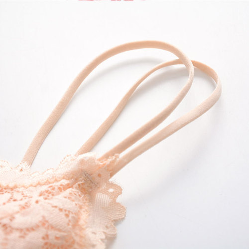 Lace beauty backless bra without underwire underwear for women, student Korean style binding bra, new style strapless small backless top for wearing inside