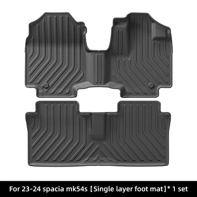 Suitable for 23-24 Suzuki Spacia Right-Hand Drive Car Floor Mats, Full Tpe Floor Mats, Special Car Floor Mats, Cross-Border (Modelə uyğun ayaqaltı) - 23-24-spacia-mk54s-right-hand-drive-single-layer-floor-mats