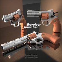 小月亮左轮软弹枪ZP-5可发射软弹357手动软弹枪儿童玩具枪跨境