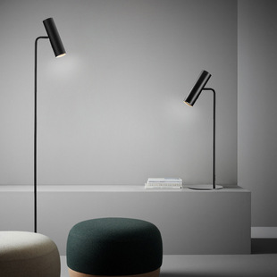 Danish Nordic simple floor lamp living room minimalist metal post-modern creative personality bedroom bedside vertical table lamp