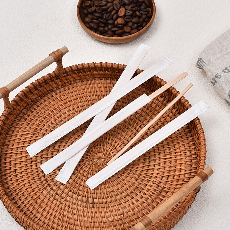 Barra de batida de café desechable madera leche infantil en polvo barra de batida de leche empaquetada independiente té de leche bebida caliente barra de batida transfronteriza