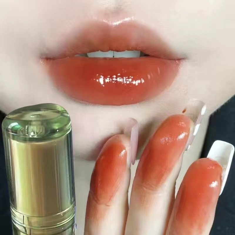 OULESONG Frozen Tea Lip Gloss, Water Gloss Lip gloss, Glass jelly, round tube, domestic lip gloss manufacturer wholesale undefined