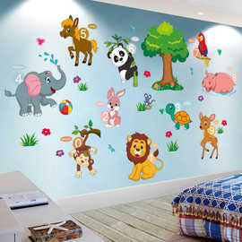 宝宝儿童房间装饰卡通墙壁卧室床头贴画墙面墙画墙纸墙贴纸自粘