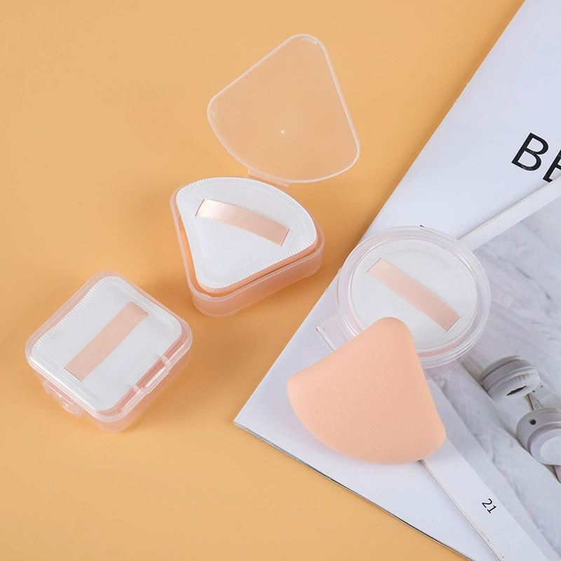 Makeup Sponge Set, cotton foundation & powder applicators — triangular, square, round lightweight kit