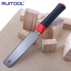 6-inch woodworking small double-sided saw SK5 fine-toothed woodworking tenoning three-sided tooth fast saw hand saw hardwood garden saw