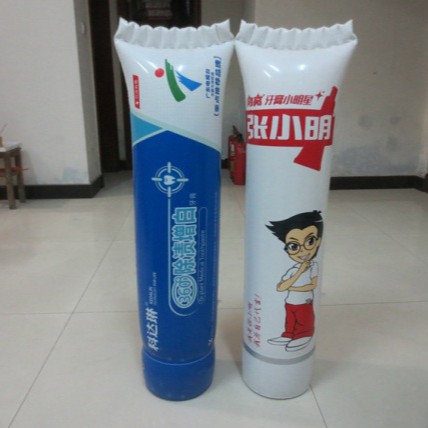 2025新款PVC高频热合充气牙膏广告模型超市展示轻便仿真气模展览