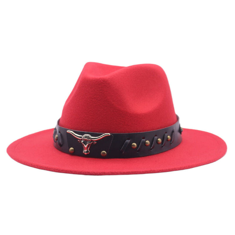 Cappello da cowboy spagnolo unisex Cappello a cilindro jazz erboso con tesa piatta e tesa larga per uomo e donna_voghion.com