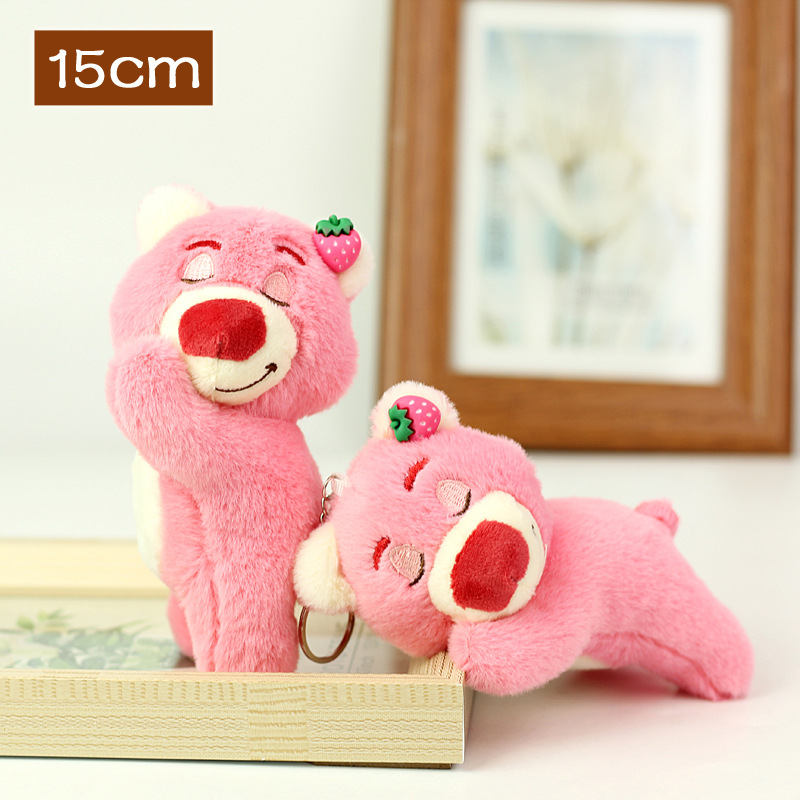 Muñeco de Peluche Colgante 4 Pulgadas de Fibra de Poliéster para Máquina de Peluches y Llavero