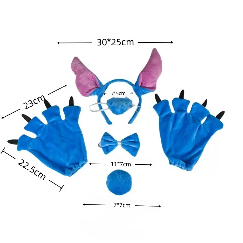 新款大耳朵史迪仔发箍卡通可爱史迪奇洗脸头箍女节日活动COS发饰