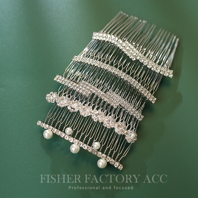 Pearl Claw Chain Hairpin, Simple Hair Comb Hair Clip, Headband Hair Accessory, Hair Flower Hair Pin for Women, Ballerina Hair Style, Braided Hair Accessory