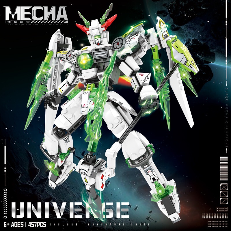 Mindy 2230 Boys' Educational Small Particle Transforming Mecha Assembly Building Block Robot Model Toy Student Gift