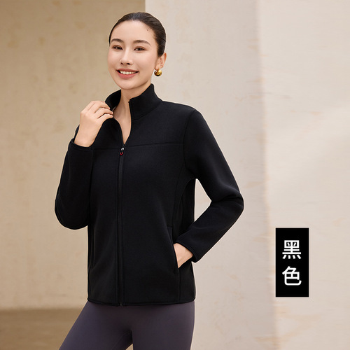 Women's Padded Winter Sweater with Plush Fleece, Casual Open Jacket, Pure Cotton, Zipper Style, Model 8003