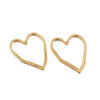 Epoxy resin heart-shaped, metal golden phone case, internet celebrity, simple and elegant design