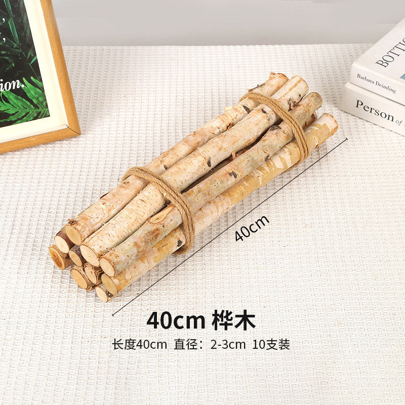 10 thanh bạch dương 40cm đường kính khoảng 2-3cm dày