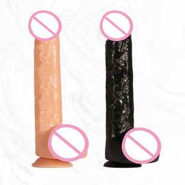 J01一件代发手动吸盘仿真阳具粗大阴茎后庭肛塞成人女用情趣用品