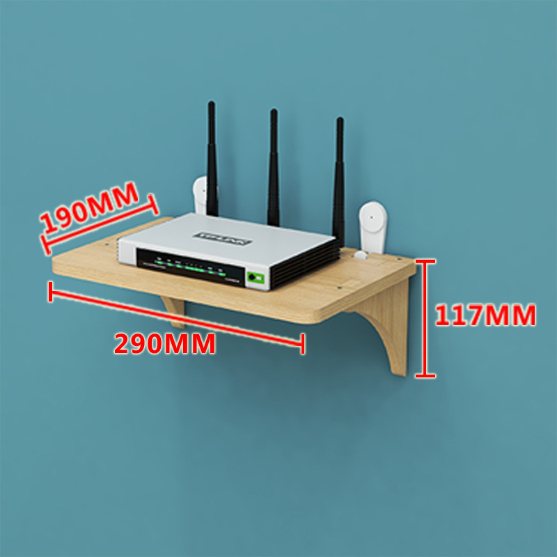 Pared de la sala de estar de madera maciza TV set-top box router rack cabecera pared partición pared colgante soporte punch-libre