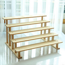 桌面展示架实木置物架小花架木质多肉阳台多层植物摆摊阶梯手办架