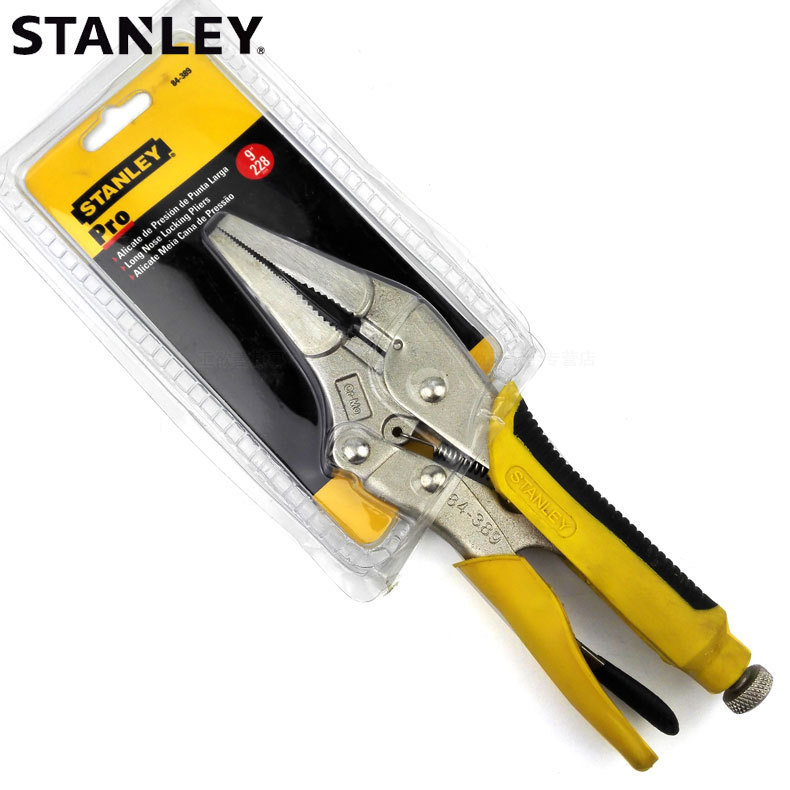 史丹利尖嘴带刃大力钳加硬尖嘴大力钳钳子 9寸 84-389-23