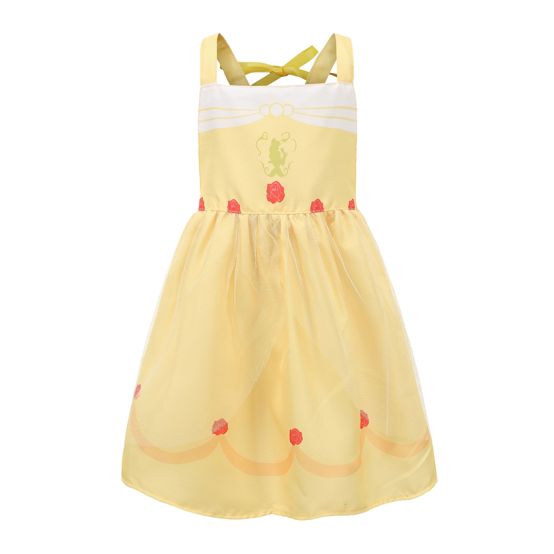 200g Weight Children's Dress Children's Clothing Type Polyester Fabric Type Skirt Sets Sets Type 1 Piece Quantity Masquerade, Daily, Party Occasion Collarless Neckline Slim Fit Type Cartoon Pattern Summer Season Girl'S Gender Princess Style Princess Cartoon Polyester Girls Dresses 5