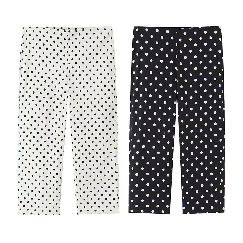 Foreign Trade Wholesale 2026 Spring New Women's Fashion Polka Dot Capri Pants 6929406