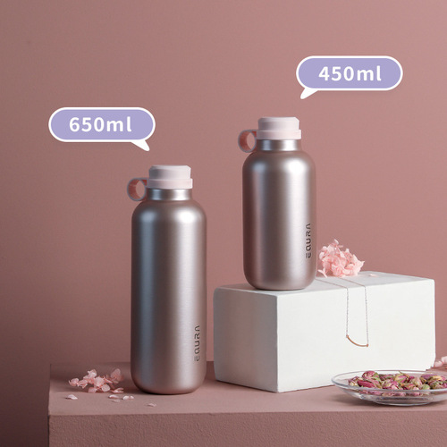 One carat outdoor thermos cup 304 stainless steel large capacity fashionable thermos cup compact mini portable thermos kettle