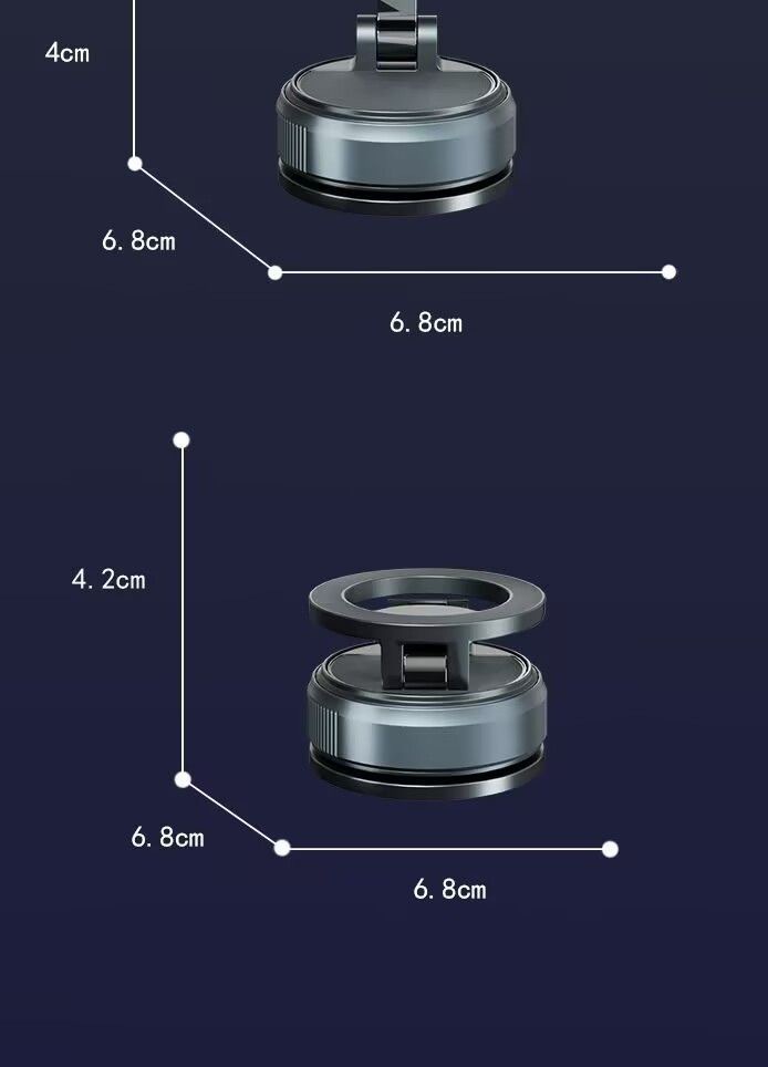 Vacuum Adsorption Magnetic Car Phone Holder, Rotatable, Shockproof, Multifunctional, Foldable, Popular Model