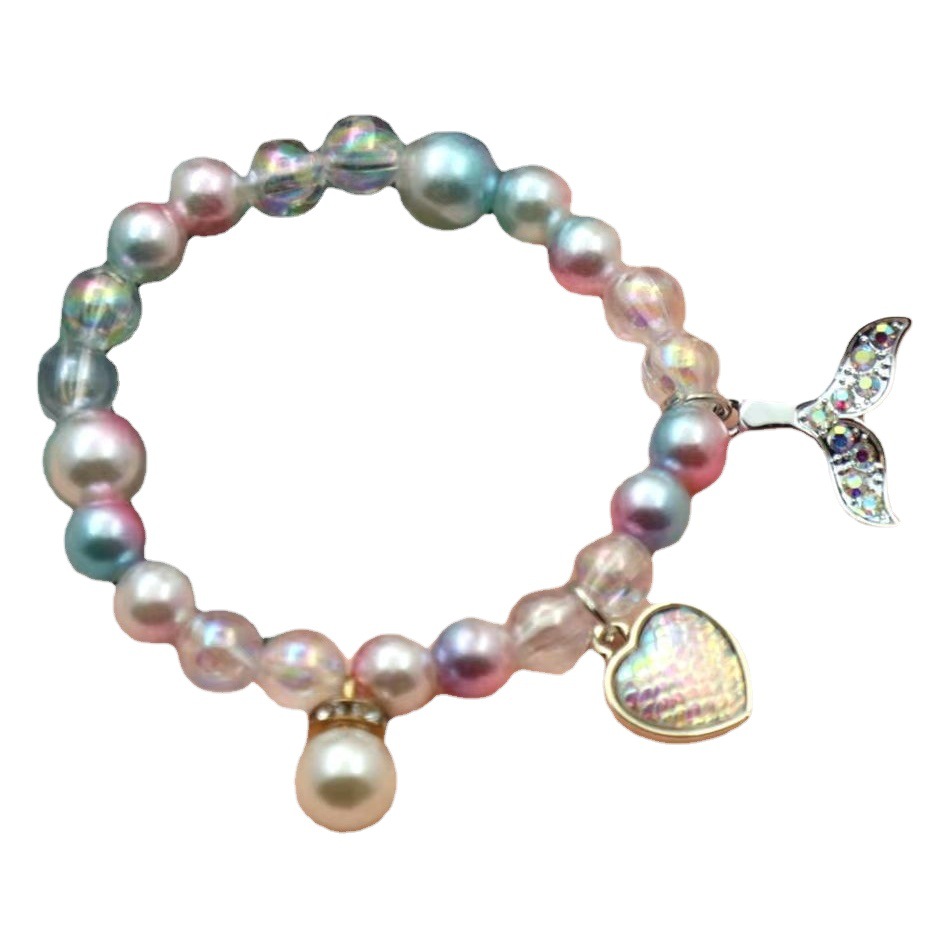 Amazon Venta caliente traje de los niños DIY joyería hecha a mano niños pulsera de las mujeres exquisita caja de regalo pulsera de regalo